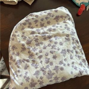 Burt's Bees Baby Organic Cotton Crib Sheet with Purple Floral Design